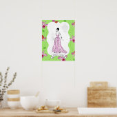 Poster Fois à Paris Illustration de mode (Cuisine)