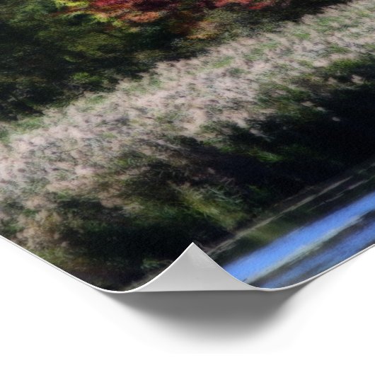 Poster Foliage D'Automne Dans Un Miroir Orton Marsh Abstr (Coin)