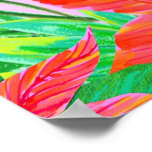 Poster Foliage de Noël - Amour (Coin)