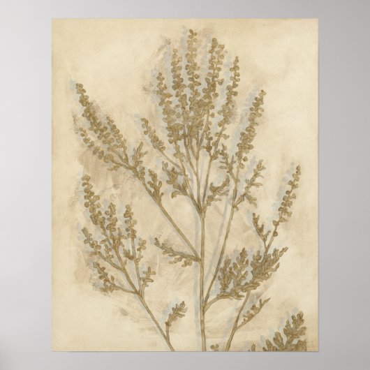 Poster Foliage doré II (Devant)