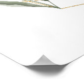 Poster Foliage minimal et Terrarium géométrique Or Bienve (Coin)