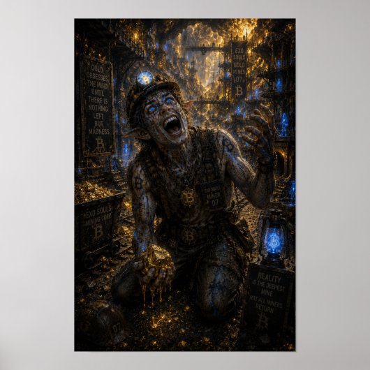 Poster Folie / Mineur / Mines d'or (Devant)