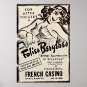 Poster Folies Bergere des années 1930 (Devant)