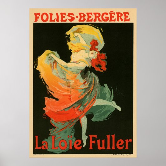 Poster Folies Bergere La Loie Fuller (Devant)