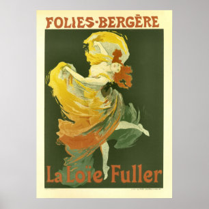 Poster Folies Bergere La Loie Fuller Publicité Vintage