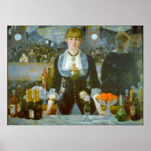 Poster Folies-Bergere par Edouard Manet