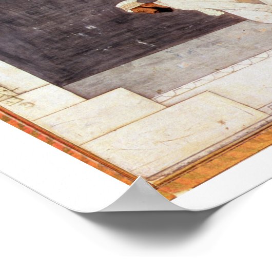 Poster Folio.38a Un prince mogul dans une mosquée menant (Coin)