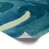 Poster Folio Aquarelle Tropicale Bienvenue À Notre Mariag (Coin)