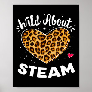 Poster Folle de la brigade Steam Léopard Tige Byck À l'éc