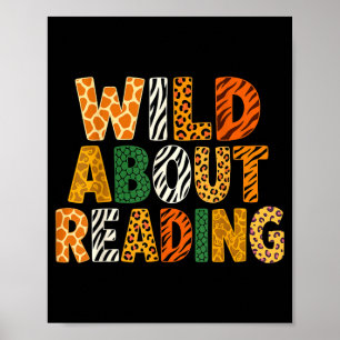 Poster Folle de lecture professeur amateur de livres d'an