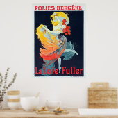 Poster Follies vintages Bergeré Jules Chéret Fille dansan (Cuisine)