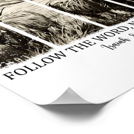 Poster Follow The Word Not The Herd Western Christian Jes (Coin)