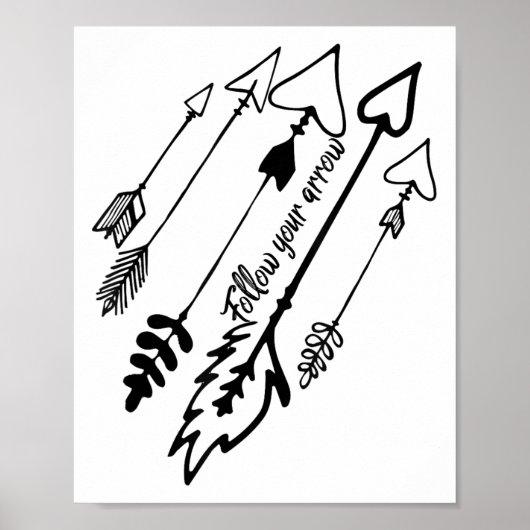 Poster Follow Your Arrow Motivational  (Devant)