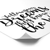Poster Follow your Dreams Saying, arrow (Coin)