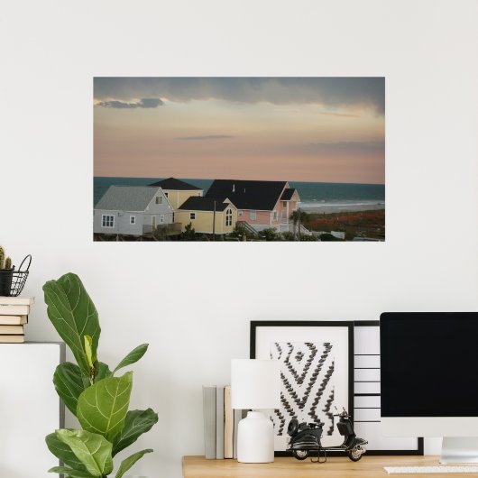 Poster Folly Beach, Caroline du Sud (Bureau à domicile)