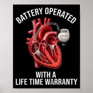 Poster Fonctionne sur batterie avec une garantie à vie