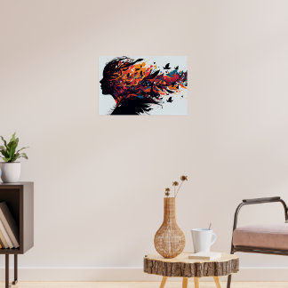 Poster Fond abstrait coloré