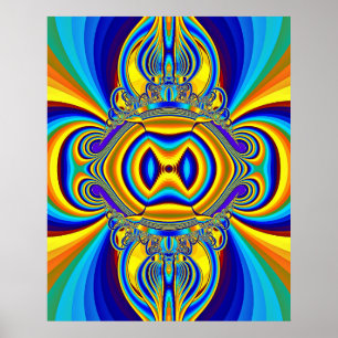 Poster Fond Abstrait Coloré-14334