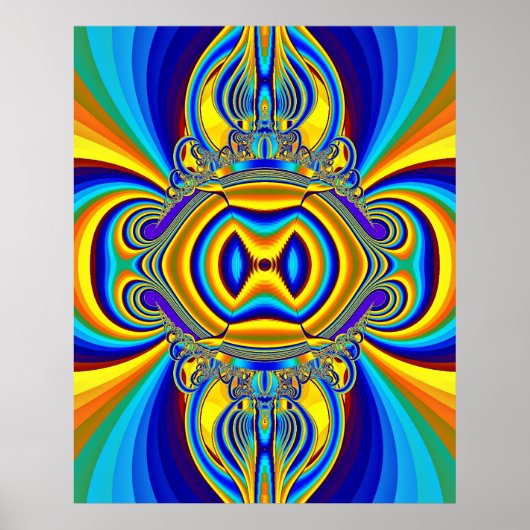 Poster Fond Abstrait Coloré-14334 (Devant)