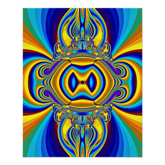Poster Fond Abstrait Coloré-14334 (Devant)