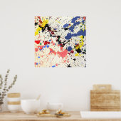 Poster Fond avec éclaboussures de peinture par des artist (Cuisine)