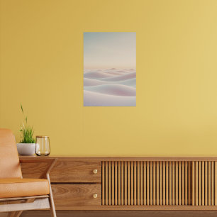 Poster Fond clair et calme avec des dunes de sable