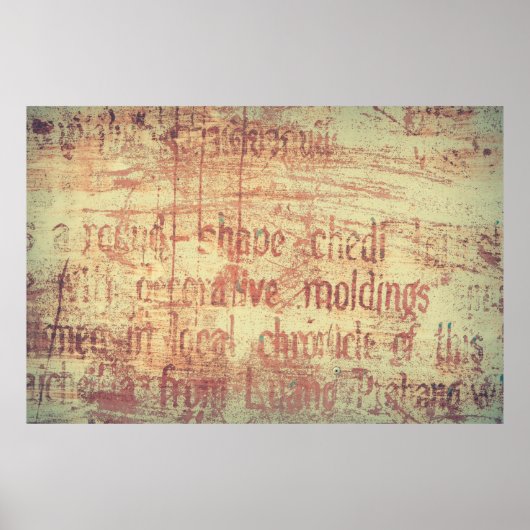 Poster Fond d'aluminium vieilli (Devant)