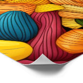 Poster Fond d'art de pâtes PETIT (Coin)
