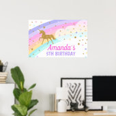 Poster Fond de décor Licorne (Bureau à domicile)