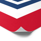 Poster Fond de fête d'anniversaire nautique (Coin)