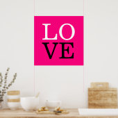 Poster Fond de mariage d'amour de rose (Cuisine)
