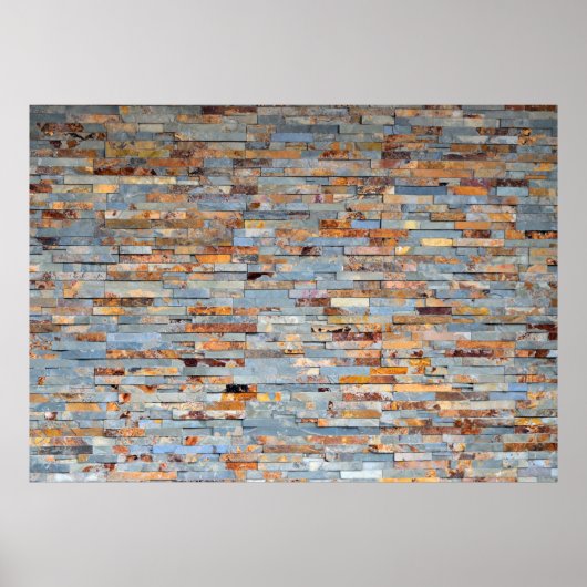 Poster Fond de mur en brique ancienne (Devant)