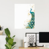 Poster Fond de paon (Bureau à domicile)