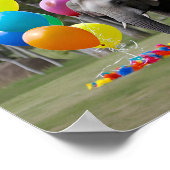 Poster Fond de photographie d'éléphant pour fête d'annive (Coin)