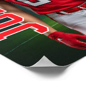 Poster Fond de projecteur de photo de football senior pou (Coin)