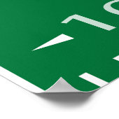 Poster Fond de révélation de genre Touchdowns ou Tutus (Coin)