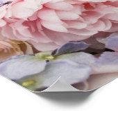 Poster Fond de roses (Coin)