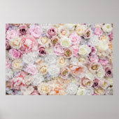 Poster Fond de roses (Devant)