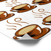 Poster Fond de tasses à café (Coin)