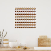 Poster Fond de tasses à café (Cuisine)
