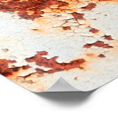Poster fond de texture de rouille grunge abstraite (Coin)