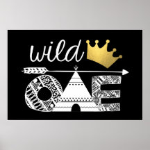 Fond de toile de fond d'anniversaire Wild One