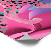 Poster Fond d'écran Abstrait Pastel Cheetah créé (Coin)