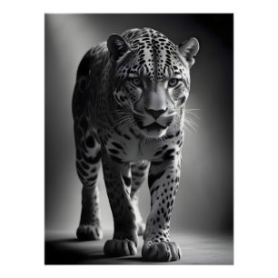 Poster Fond d'écran de faune majestueuse de léopard Natur