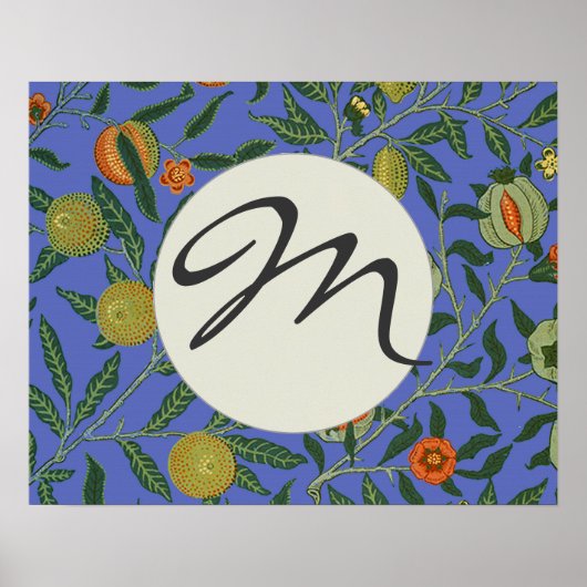 Poster Fond d'écran de la grenade William Morris (Devant)