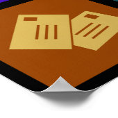 Poster Fond d'écran du carreau de communication (Coin)