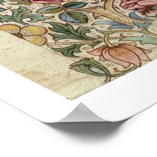 Poster Fond d'écran "Rose" (crayon et avec papier) (Coin)