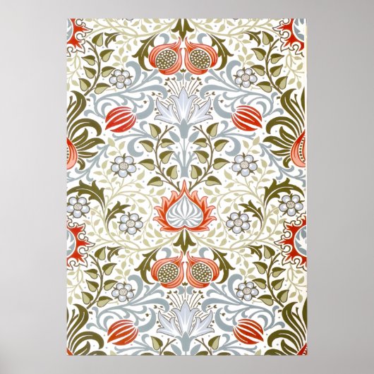 Poster Fond d'écran vintage Floral de William Morris (187 (Devant)