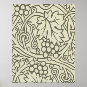 Poster Fond d'écran William Morris Grapevine Sage