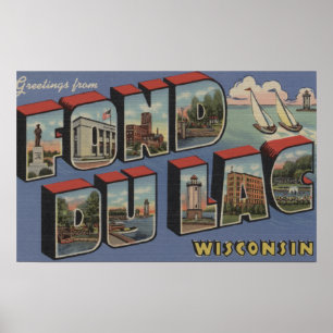 Poster Fond du Lac, le Wisconsin - grandes scènes de